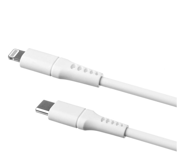 FIXED Kabel Liquid Silicone USB-C/Lightning 1,2m biały - 1249114 - zdjęcie 3